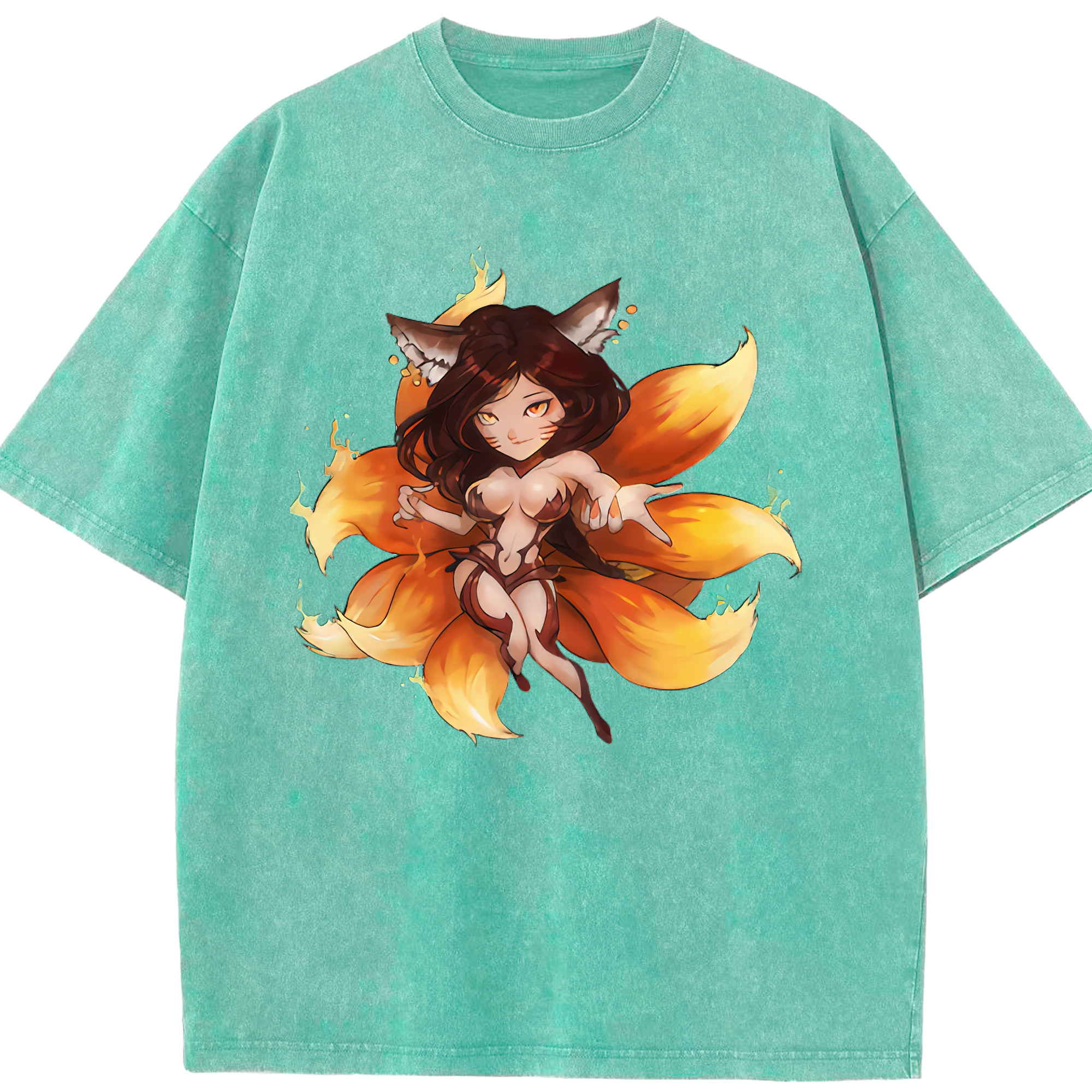 リーグ・オブ・レジェンド League of Legends LOL 綿100% ヴィンテージ風 半袖Tシャツ（フロントプリント）